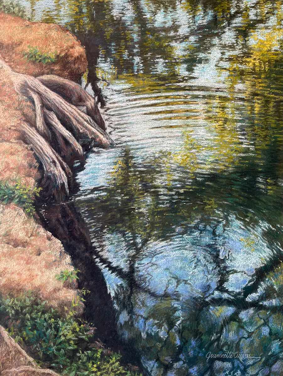 Dancing Blue Waters by Jeannette Cuevas 