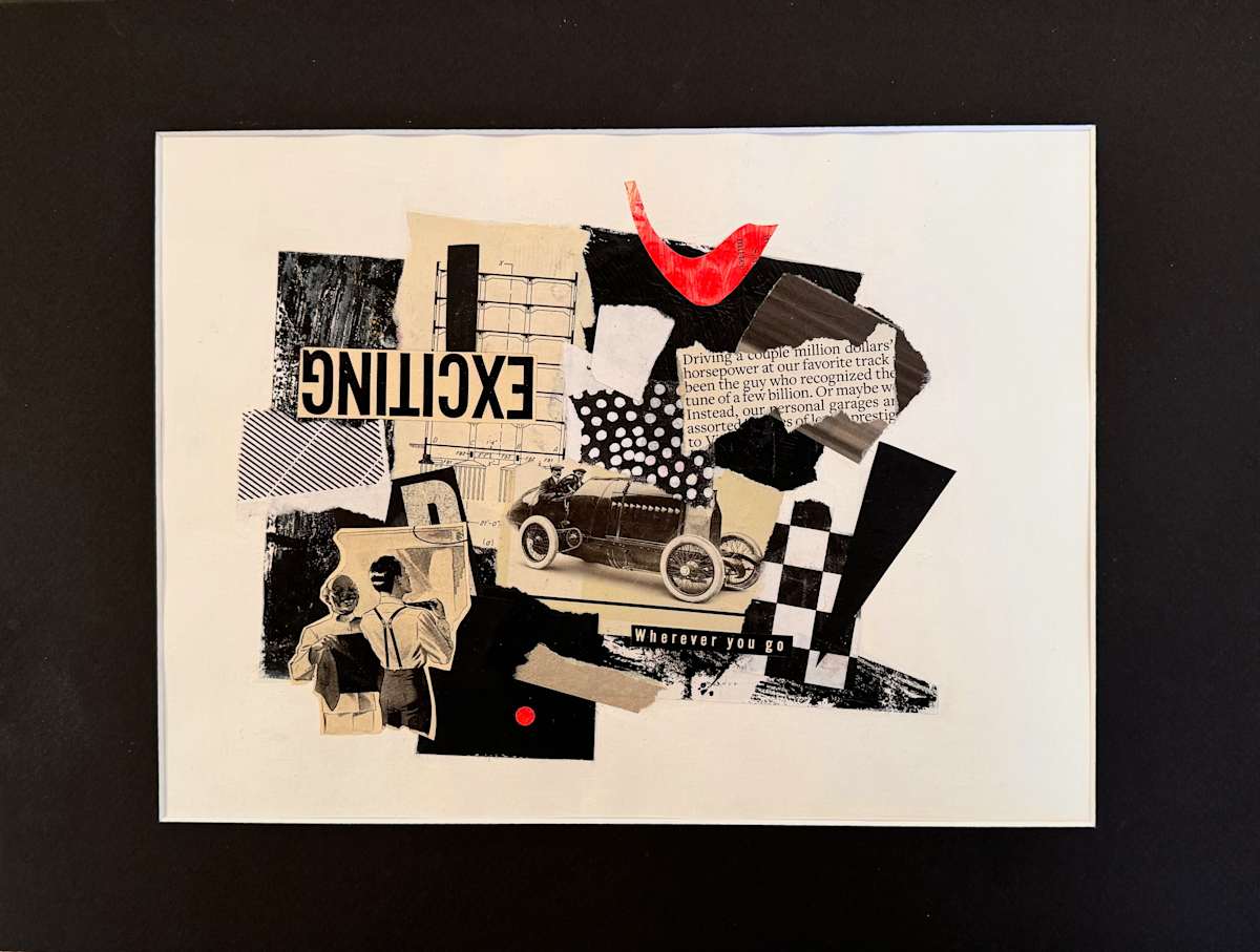 Black and White Collage Series - 8 in series by Cory Goulet Artist 