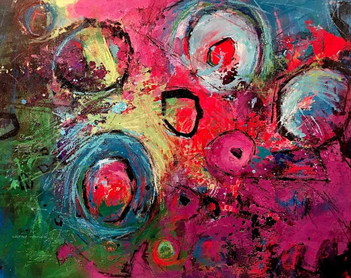 Cosmic View, on eco-board by Cory Goulet Artist 