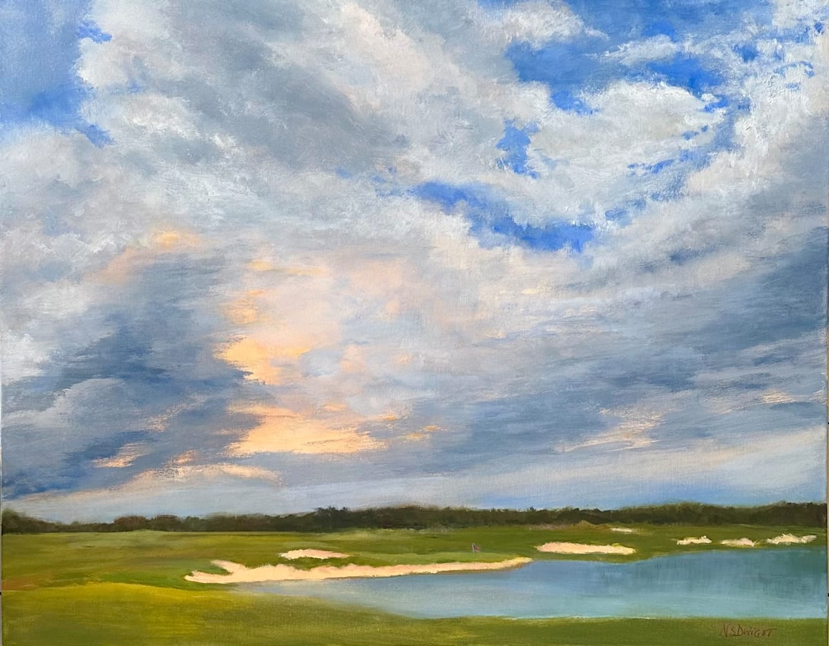 Crossroads Clouds by Nancy Dwight  Image: Palmeto Bluff's new golf course on a blustery spring day