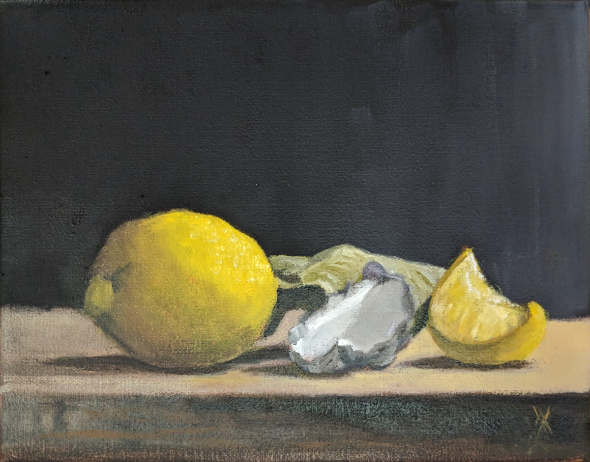 Lemon with oyster by Phil Went 