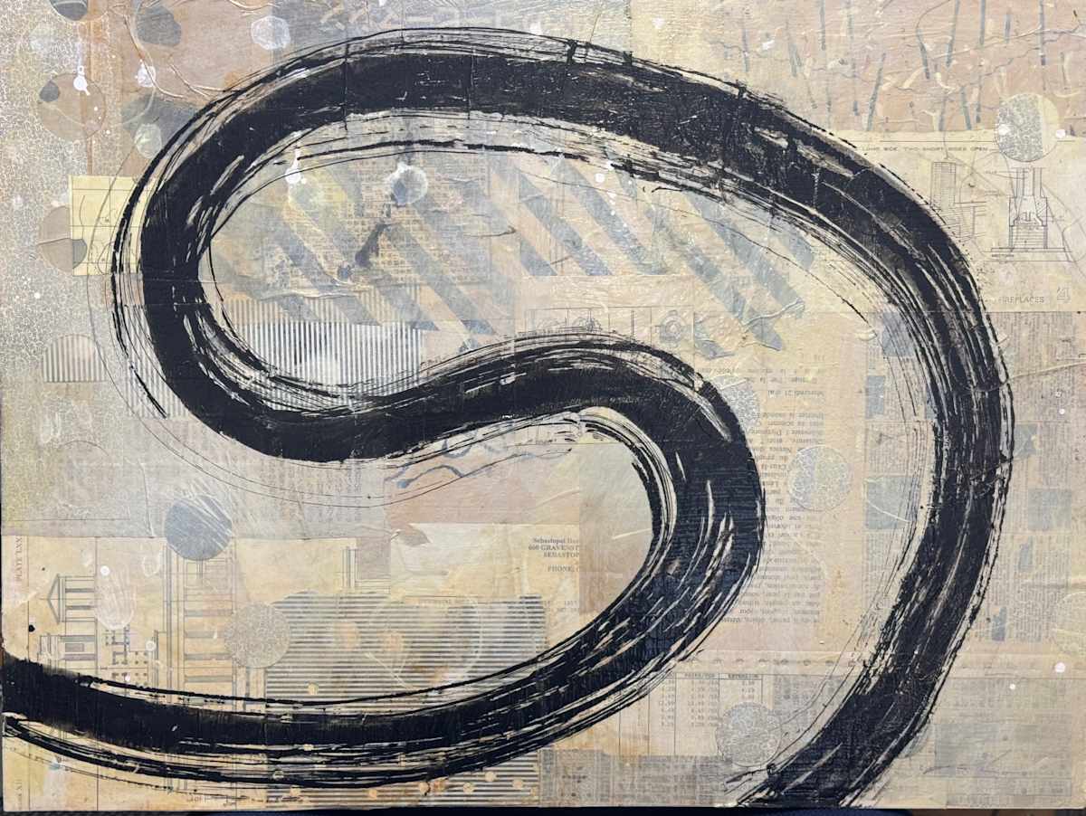 Brushstroke Medium 8 by Karen Lehrer 