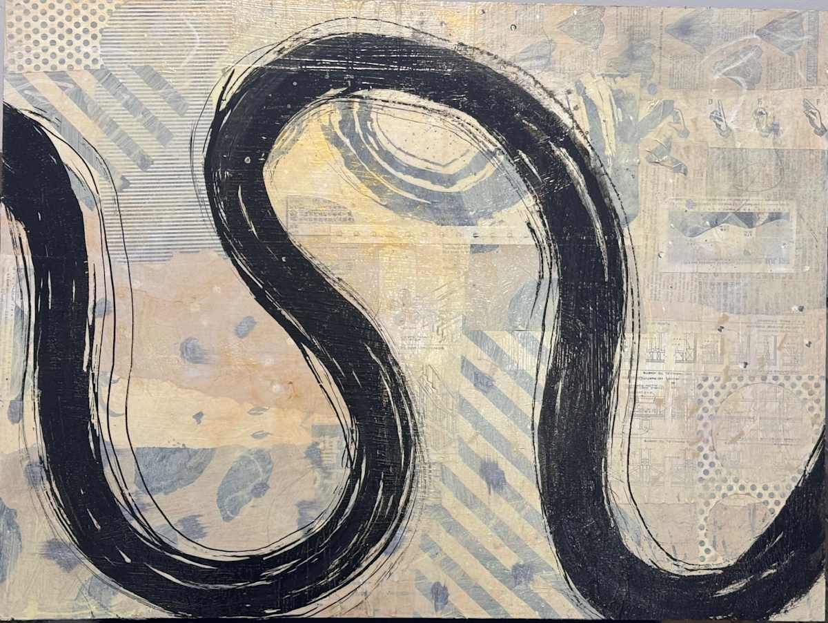 Brushstroke Medium 9 by Karen Lehrer 