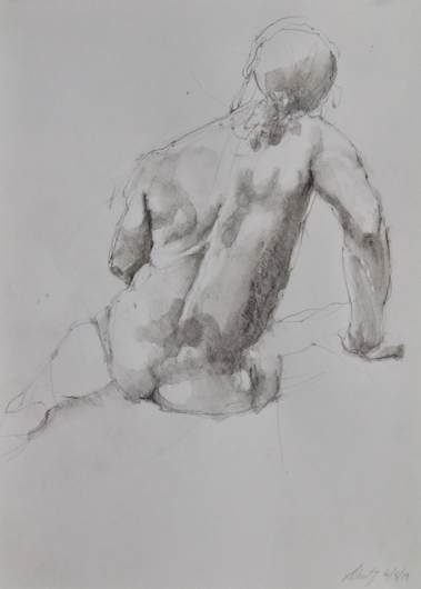 Male Figure Study by Suzy Schultz, Image 1.