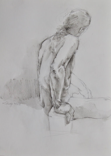 Male Figure Study by Suzy Schultz 