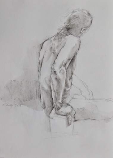 Male Figure Study by Suzy Schultz, Image 1.