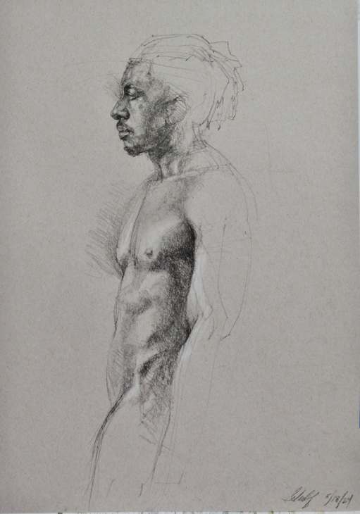 Figure Study (Derron) by Suzy Schultz 