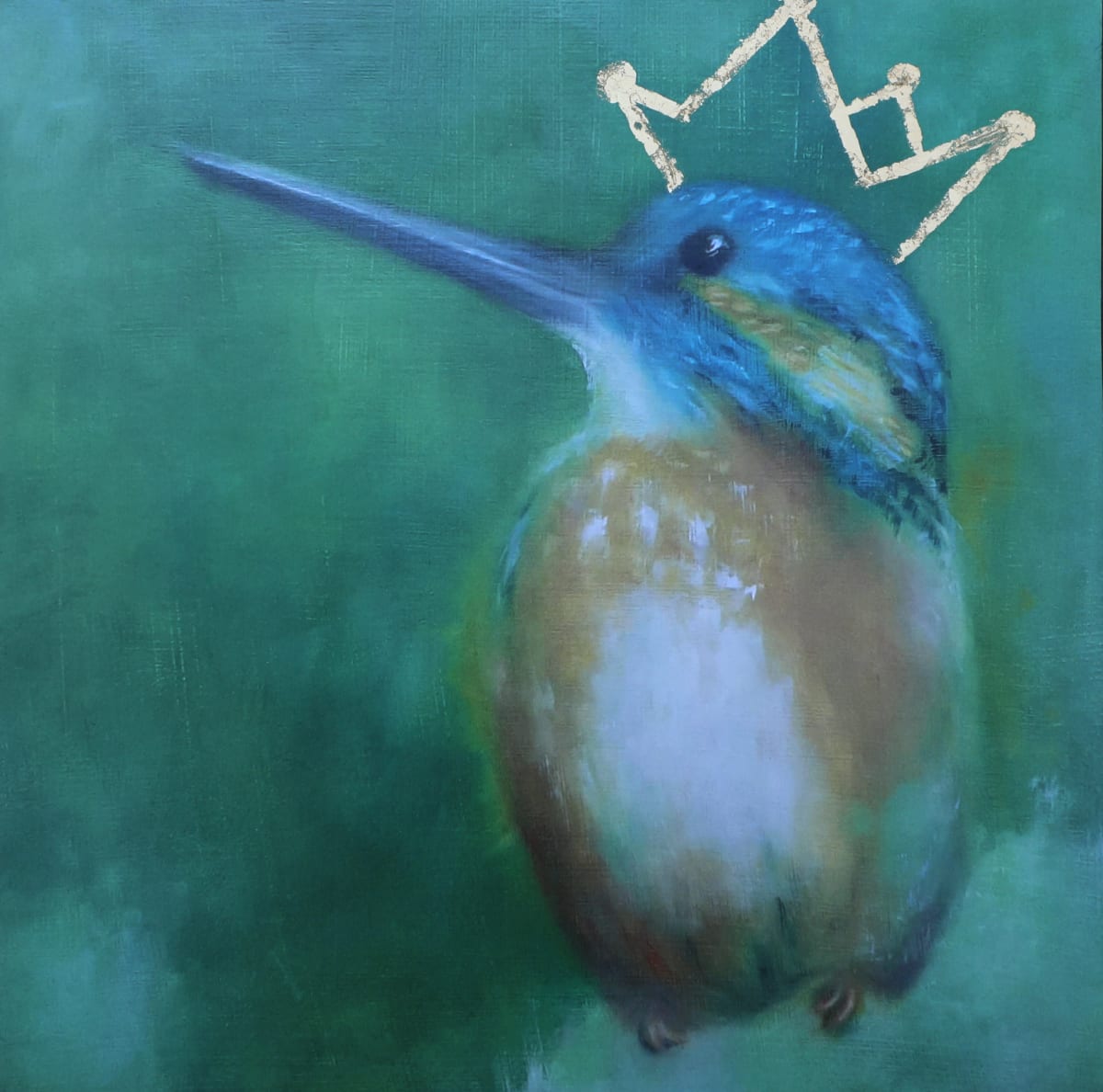 King Me - Embellished Print by Rebecca Prince 