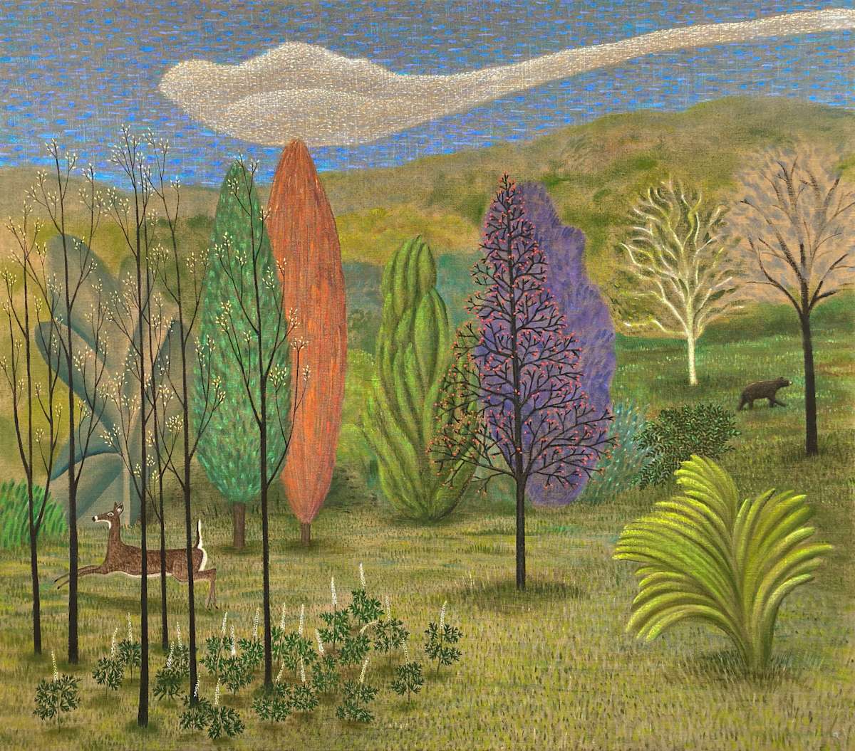 BEAR ENTERS, EXIT DEER by JANE TROUP, Image 1.