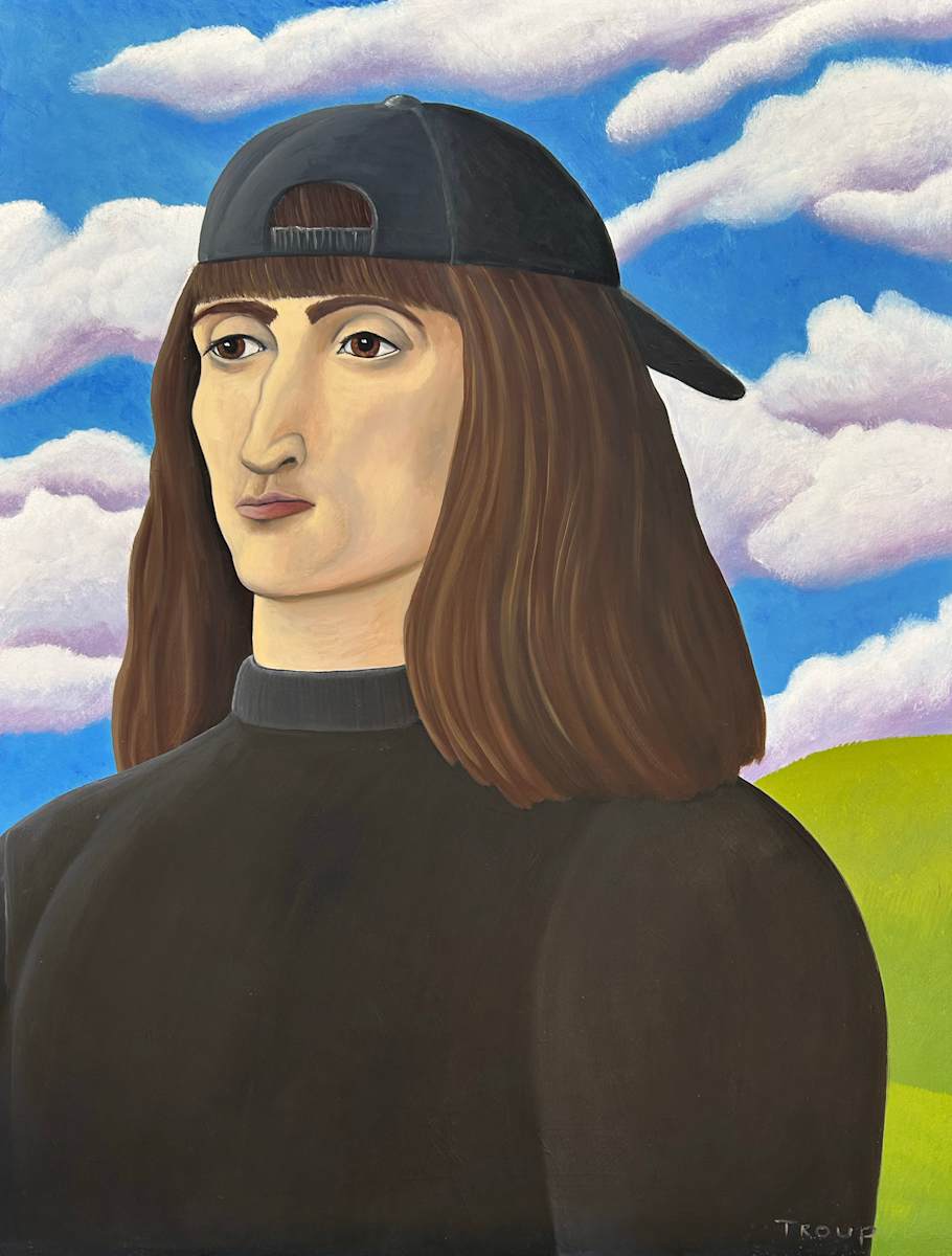 MAN IN BLACK HAT by JANE TROUP, Image 1.