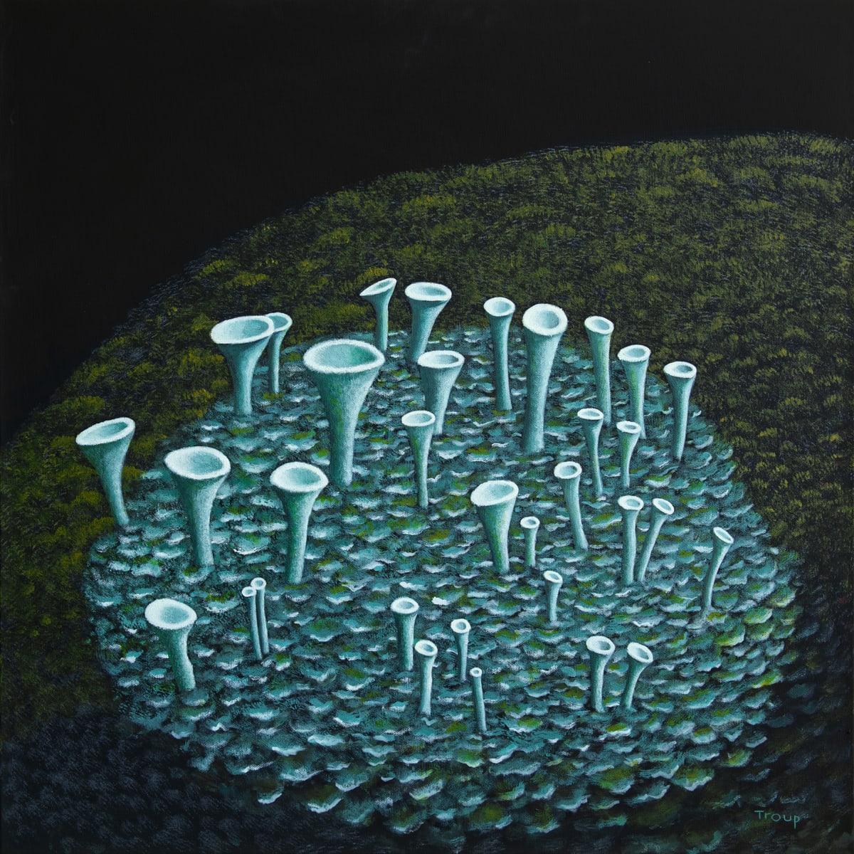 PIXIE CUP LICHENS by JANE TROUP, Image 1.