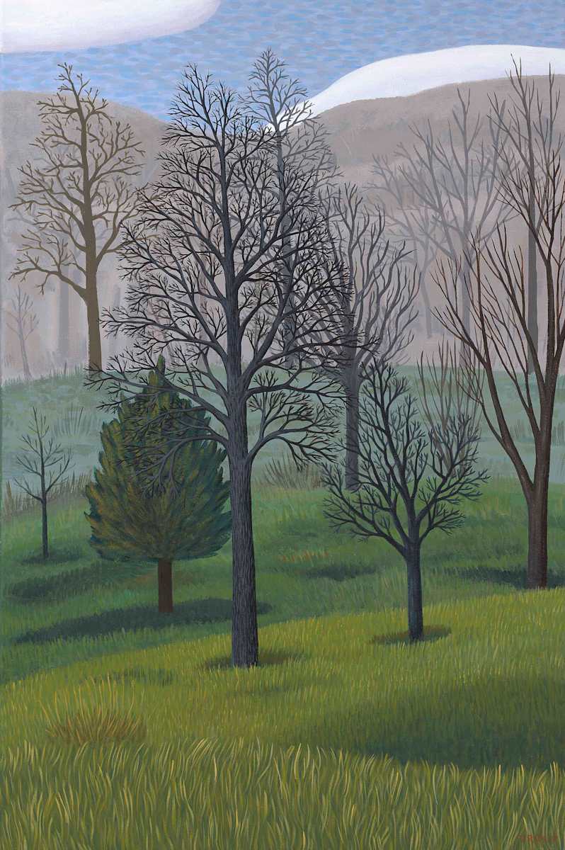 VERTICAL TREES by JANE TROUP 