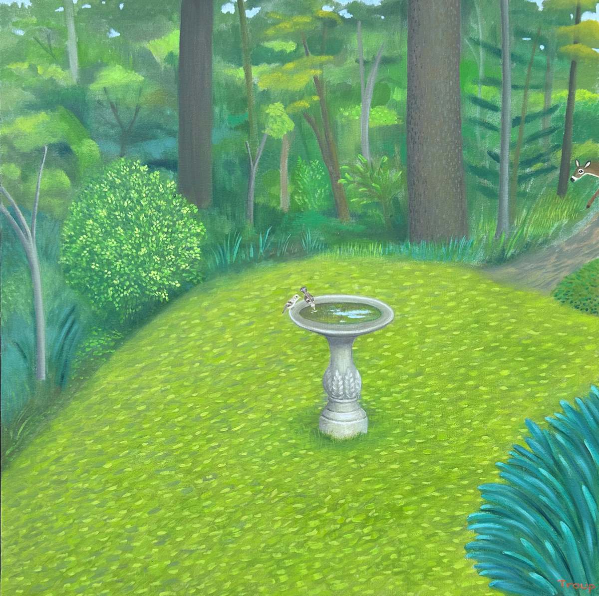 BIRD BATH by JANE TROUP, Image 1.