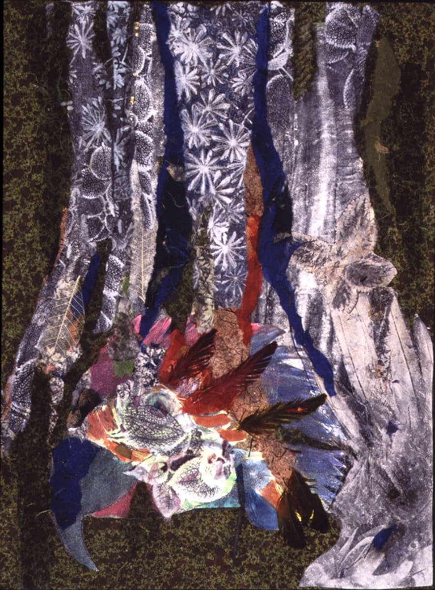 Tree Trunk With Bird by Marilyn Banner, Image 1.