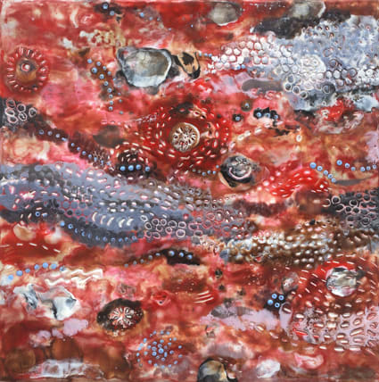 Red Staccato by Marilyn Banner 