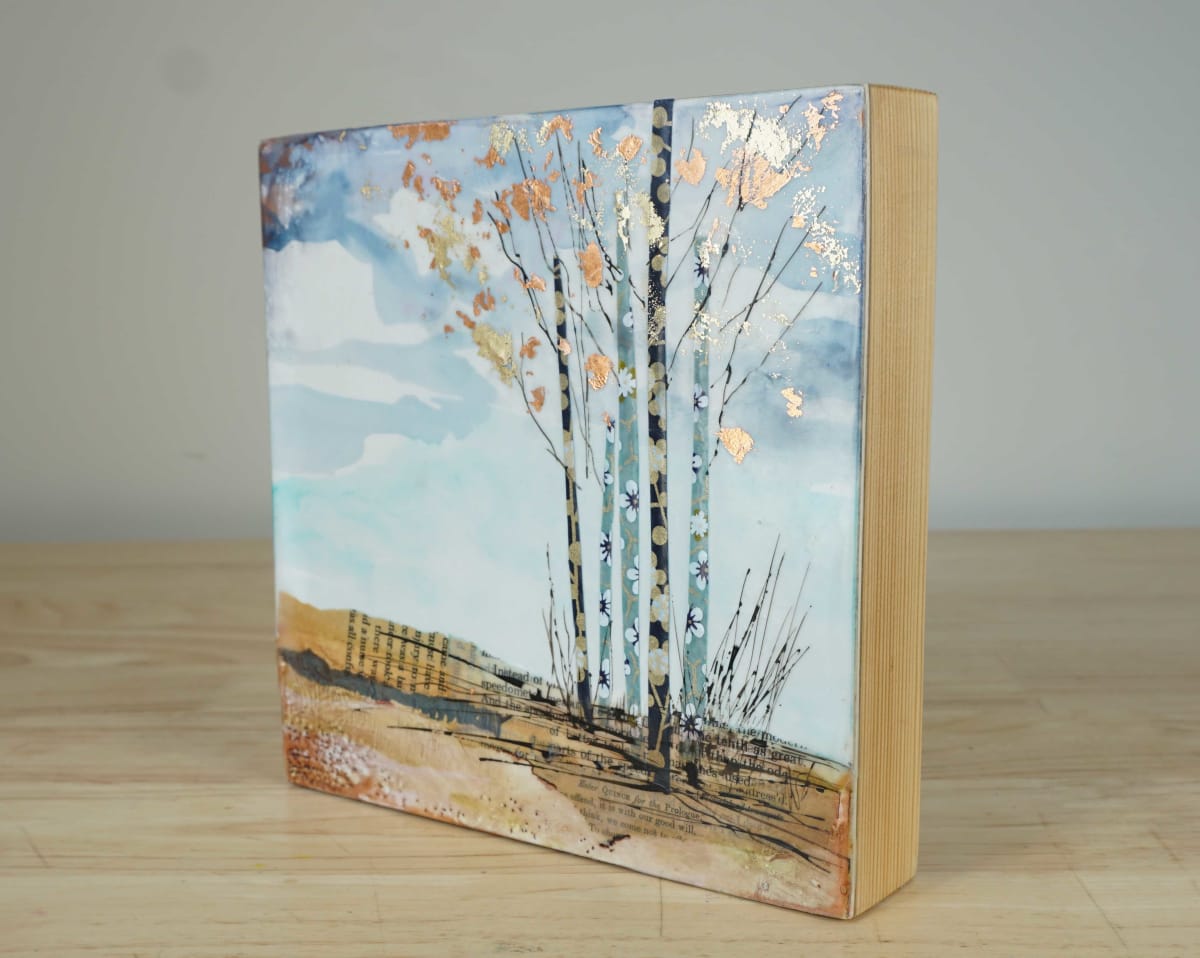 Aspens In Fall by Diane Larouche Ellard 