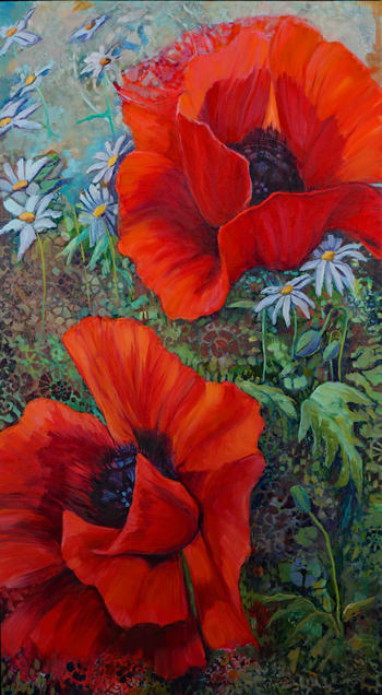 Cathy's Poppies by Diane Larouche Ellard, Image 1.