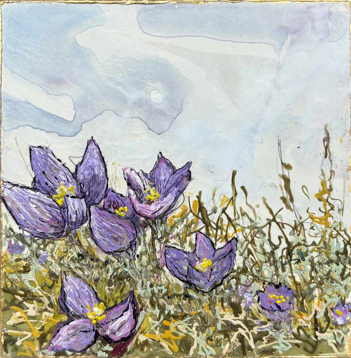 Crocus Morning by Diane Larouche Ellard, Image 1.