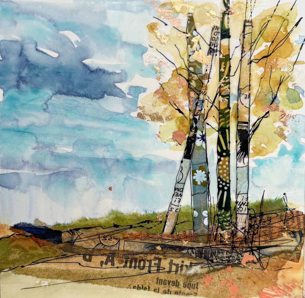 Fall Yellow Aspens by Diane Larouche Ellard, Image 1.
