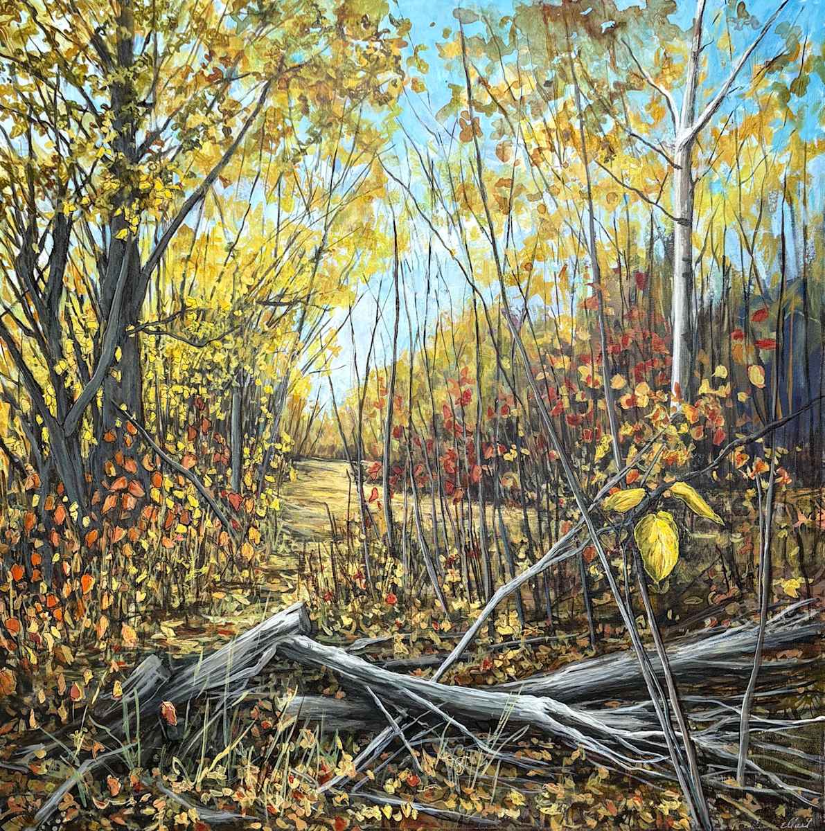 Yellow Fall and Deadfall by Diane Larouche Ellard 
