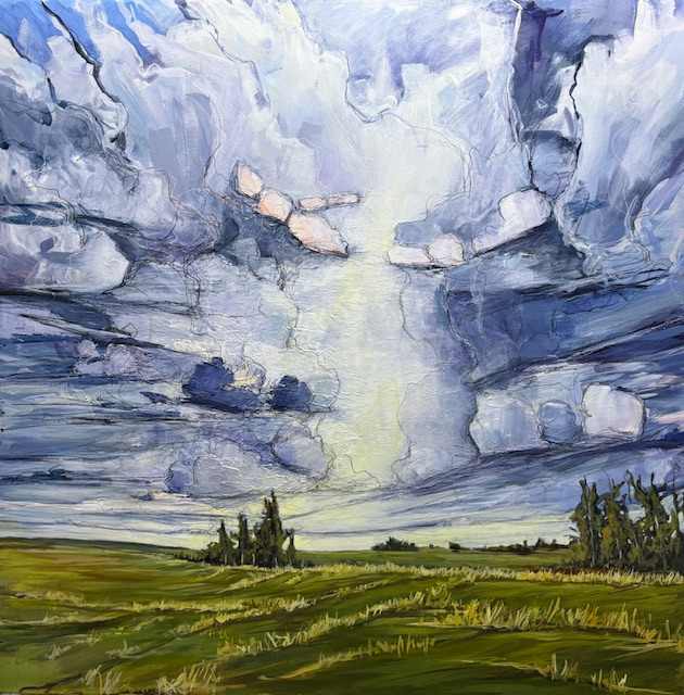 Prairie Storm Clouds by Diane Larouche Ellard, Image 1.