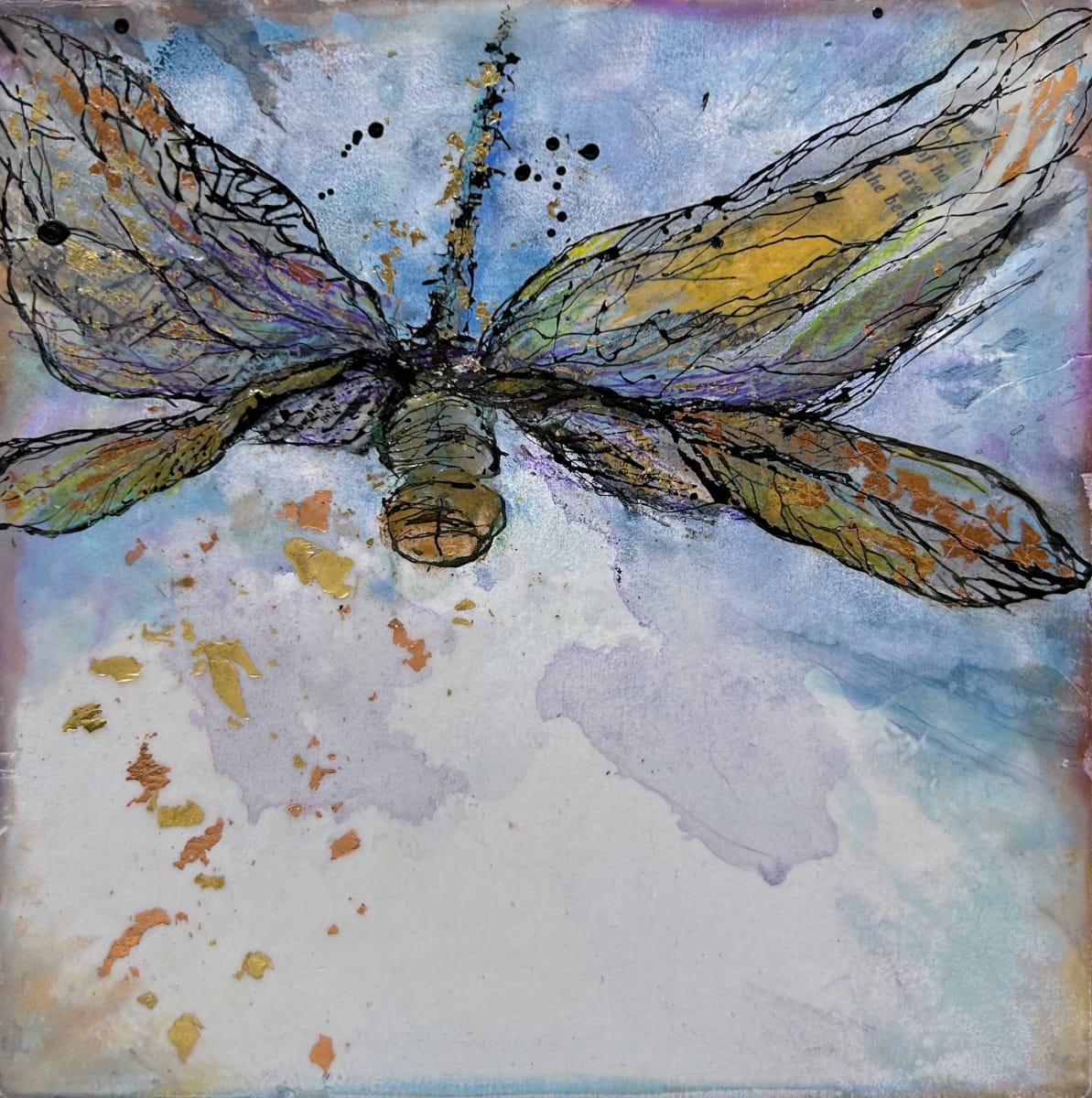 In Flight on Angel's Wishes by Diane Larouche Ellard 