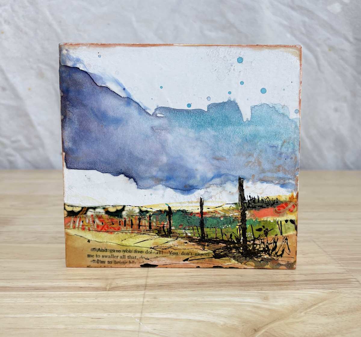 Inky Fence by Diane Larouche Ellard 