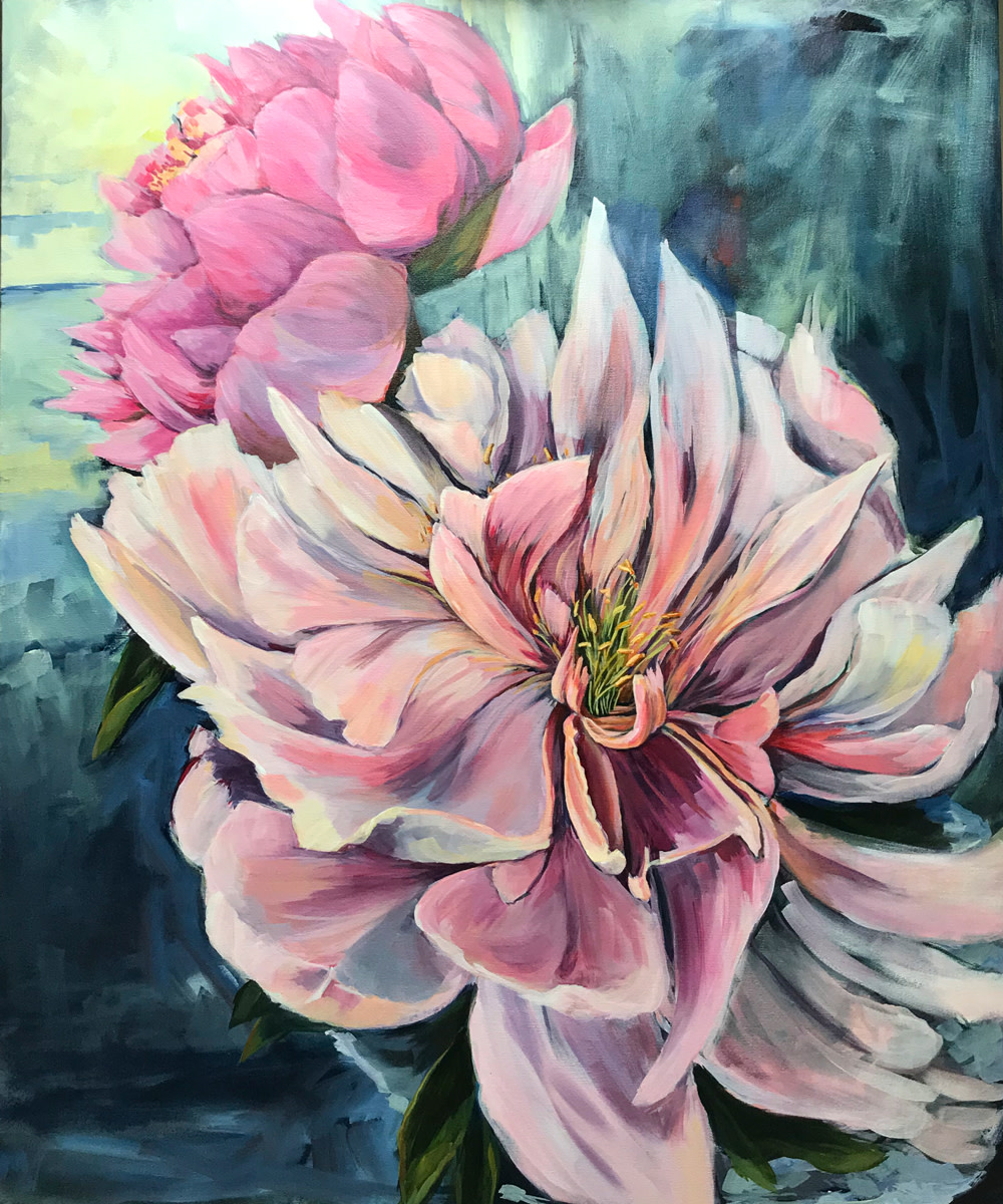 Peonies by Diane Larouche Ellard, Image 1.