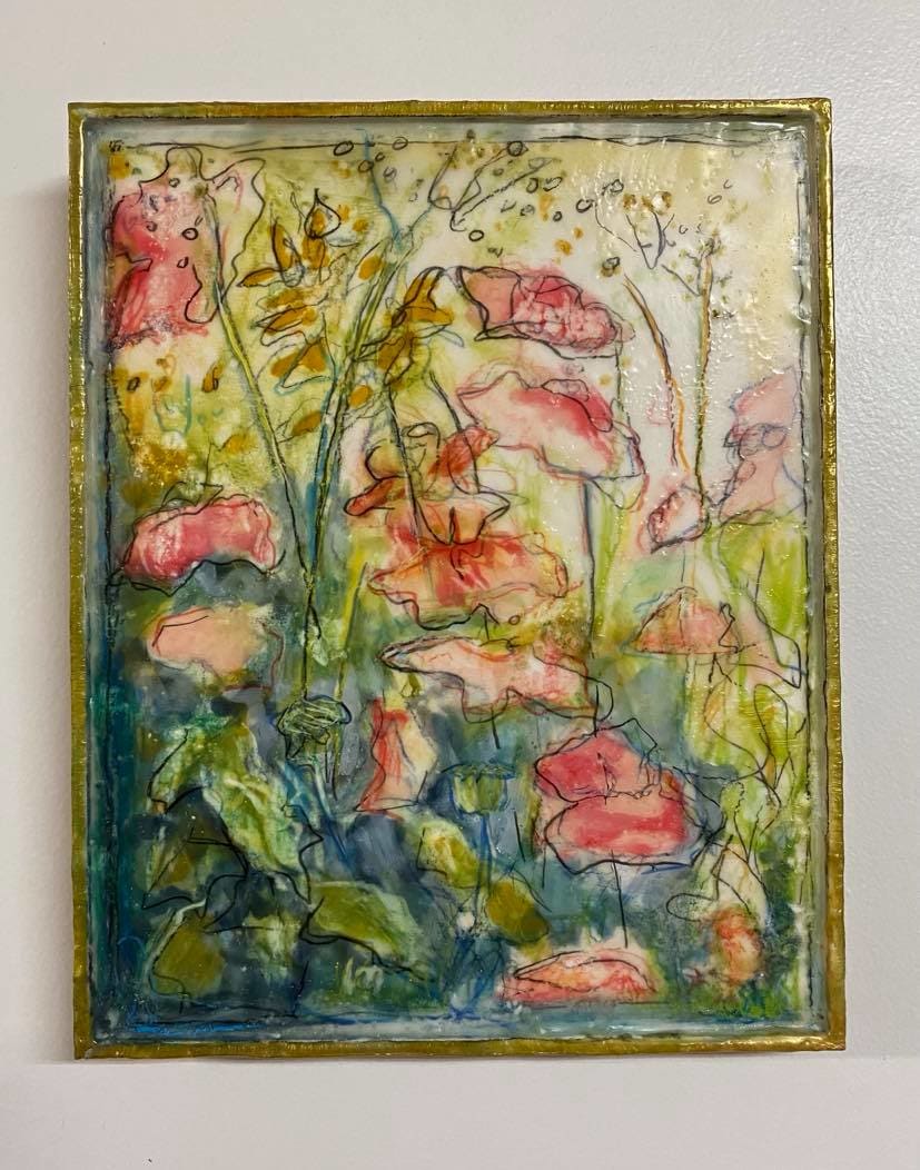 Poppies with Gold 