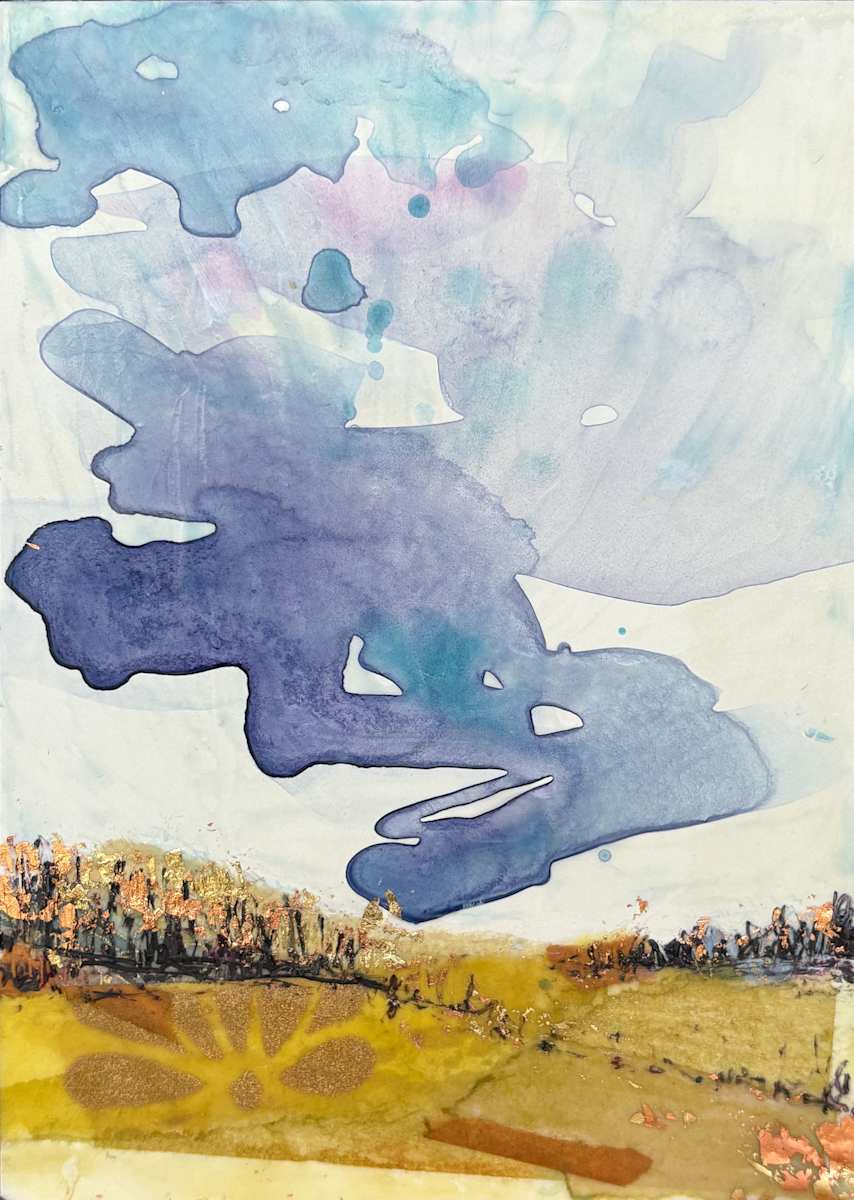 Purple Sky Drama by Diane Larouche Ellard 