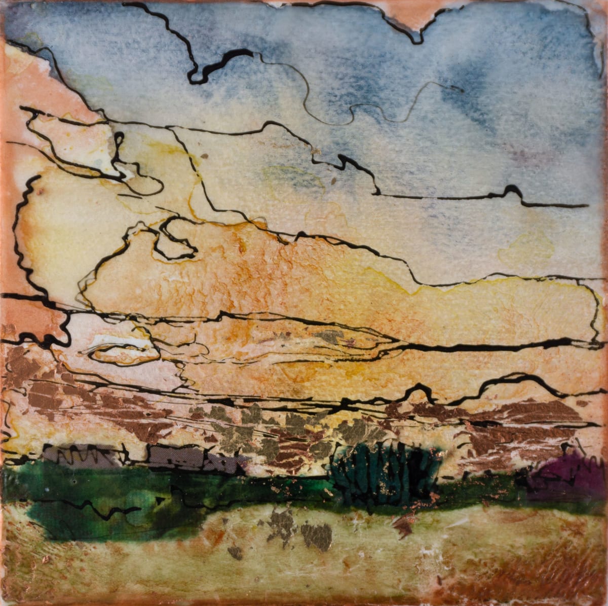 Prairie Summer Sunset by Diane Larouche Ellard 