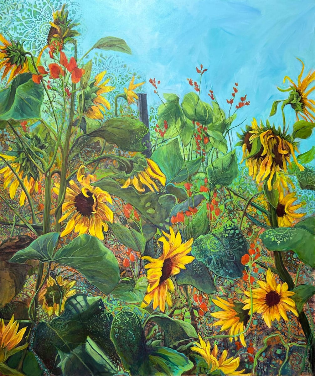 Sunflower Jungle by Diane Larouche Ellard 