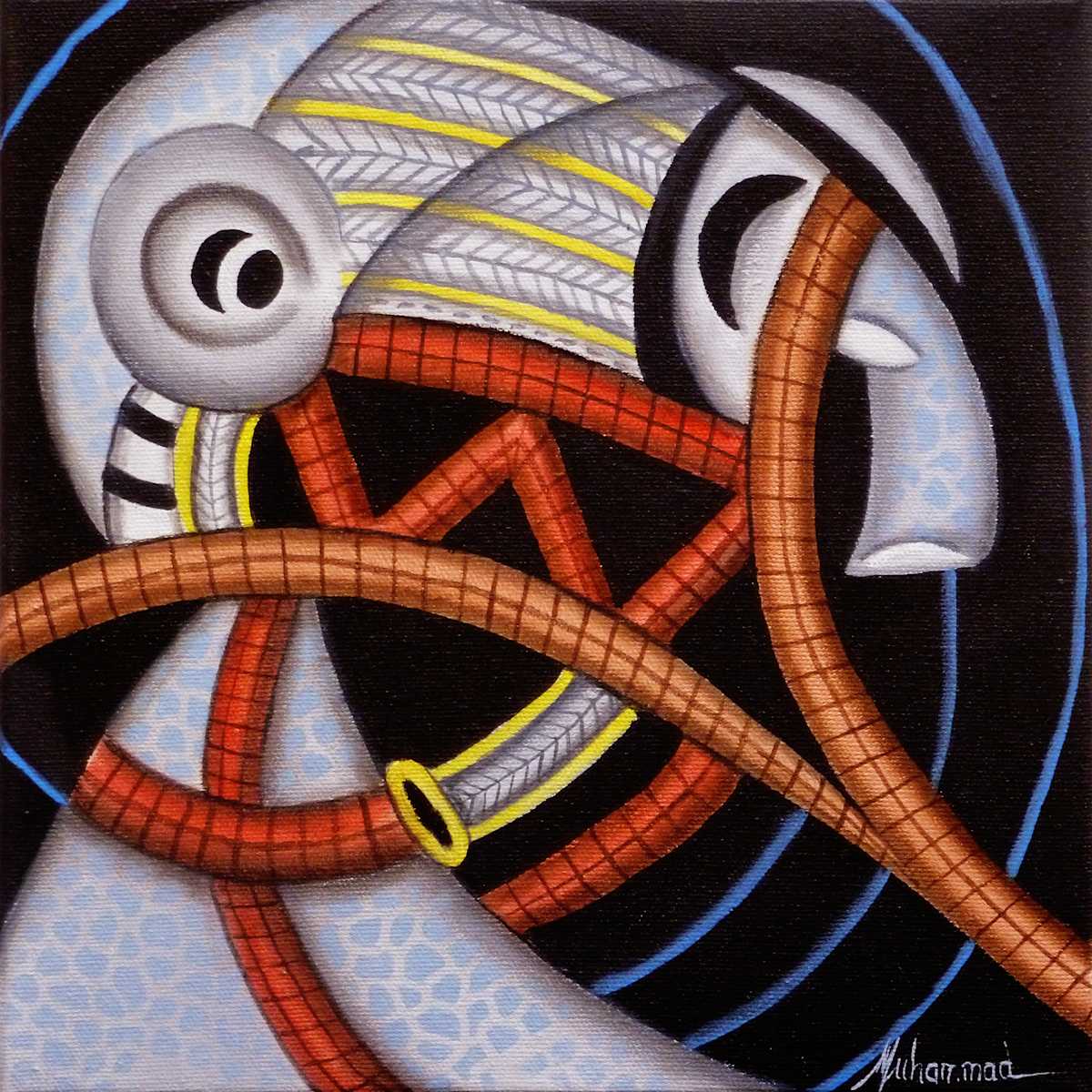 Maruvian Baga Mask by Marcella Hayes Muhammad, Image 1.