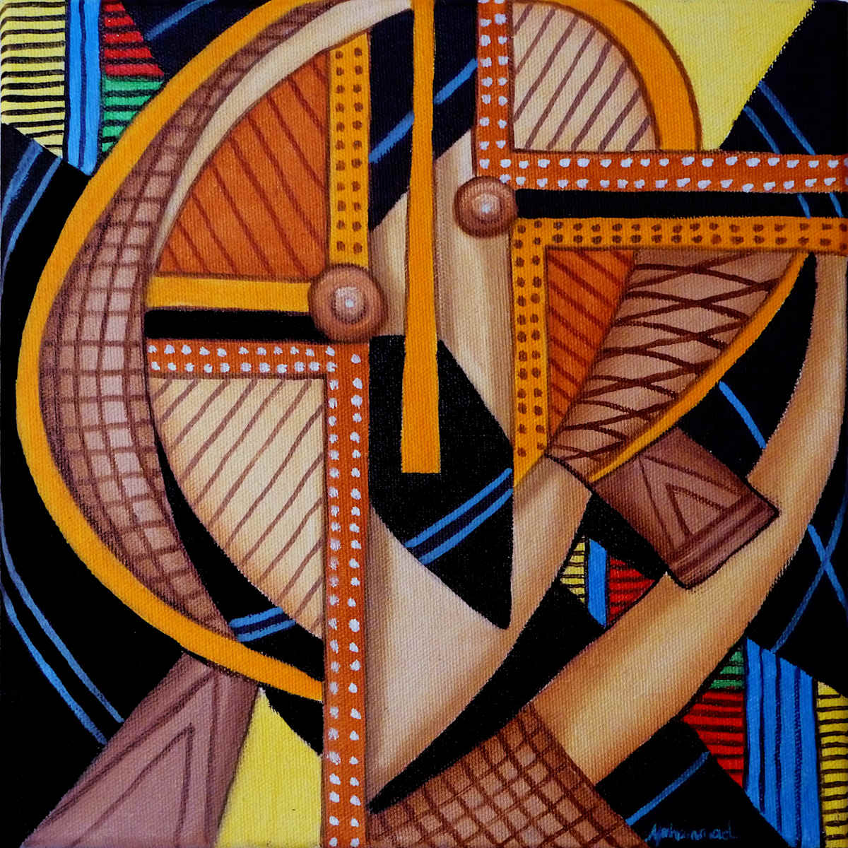 Maruvian Bakota Mask by Marcella Hayes Muhammad, Image 1.