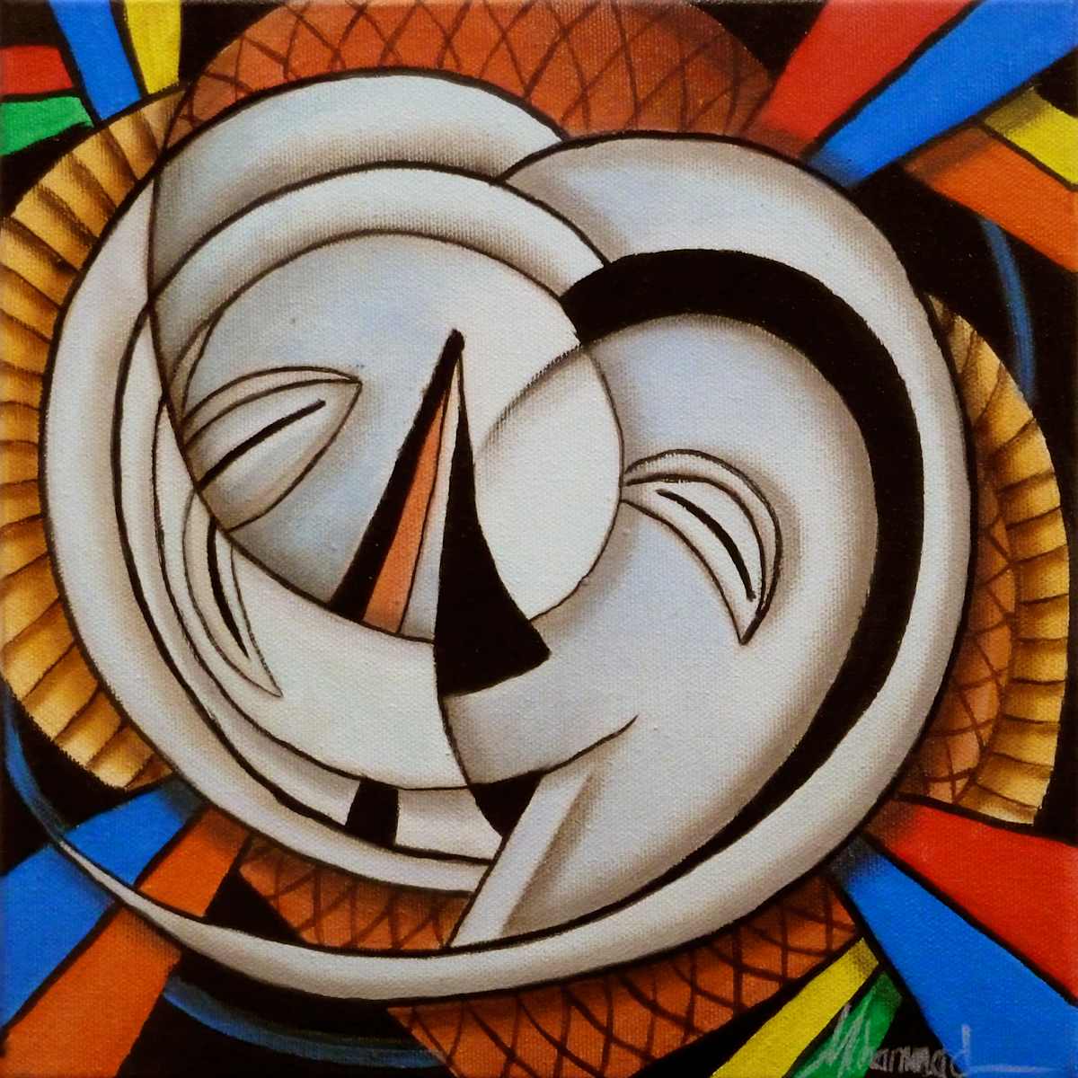 Maruvian Bakwele Mask by Marcella Hayes Muhammad, Image 1.