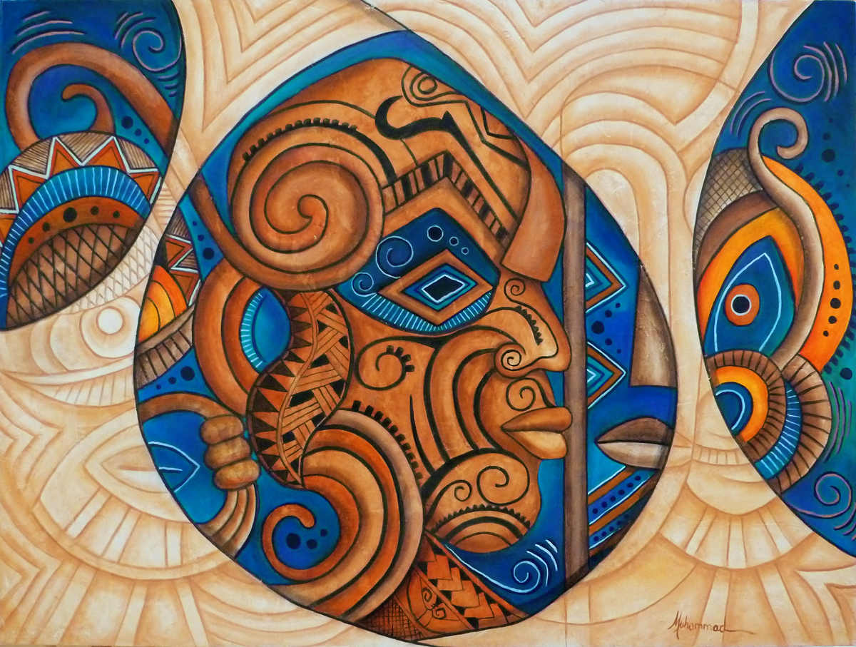 Maruvian Mask Fusion by Marcella Hayes Muhammad, Image 1.