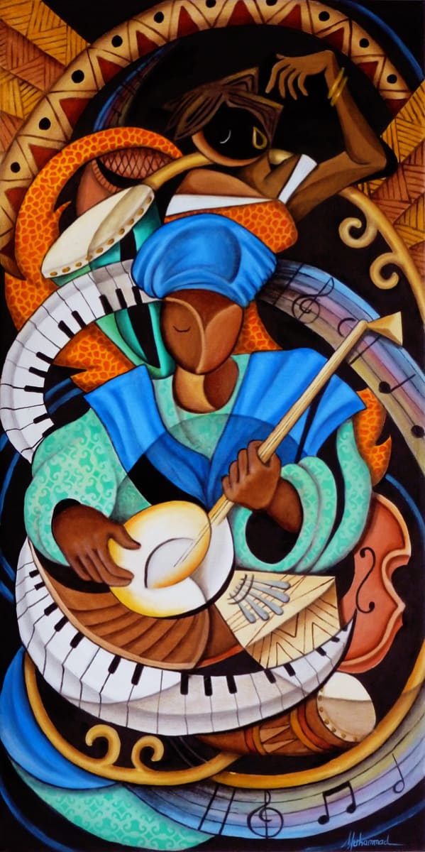 The Musician And Dancer by Marcella Hayes Muhammad 