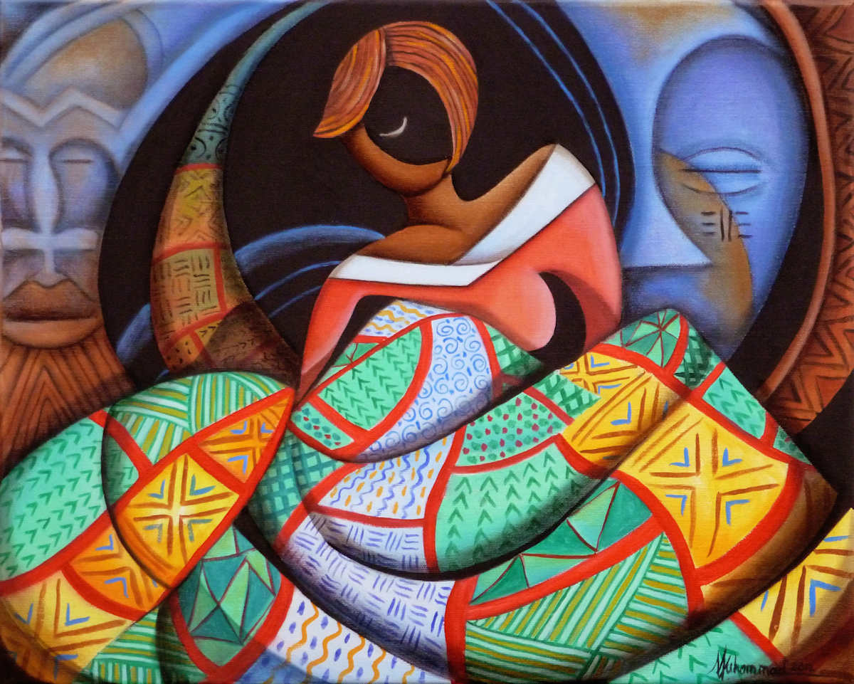 The Quilter by Marcella Hayes Muhammad, Image 1.