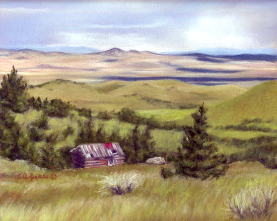 Abandoned Cabin with a View by Carol Zirkle 
