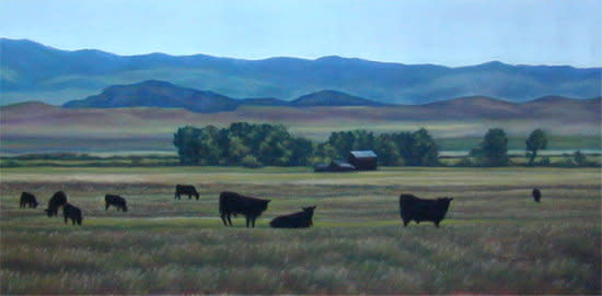 Cows at the Halfway House by Carol Zirkle 