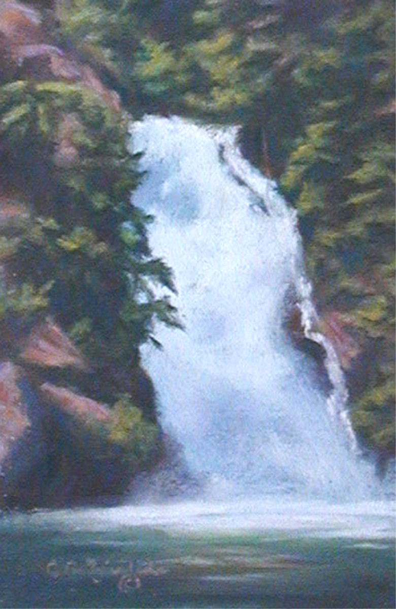Falls at Lake Chelan by Carol Zirkle 