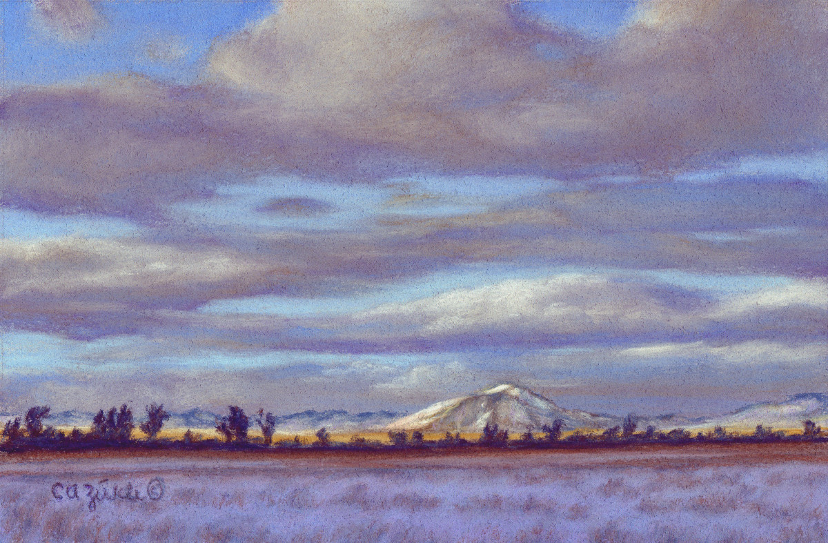 First Snow on Lone Mountain by Carol Zirkle 