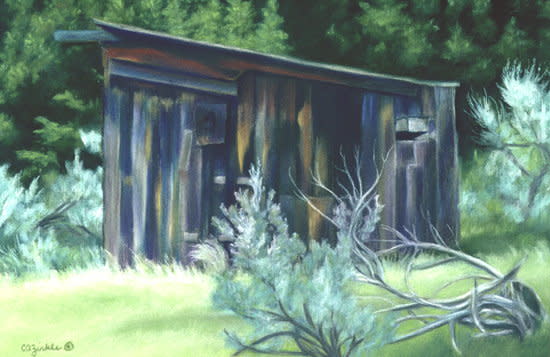 Miner's Cabin by Carol Zirkle 