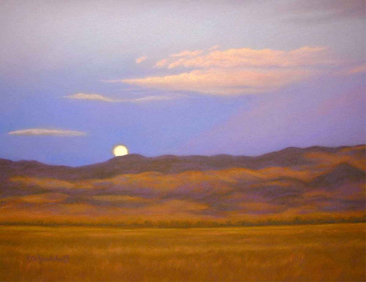 Moon Setting by Carol Zirkle 