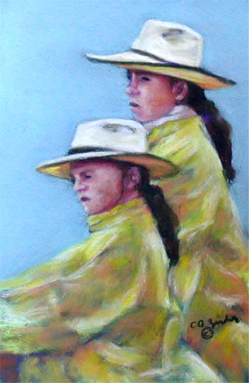 Sister Competitors (Lilly and Abby) by Carol Zirkle 