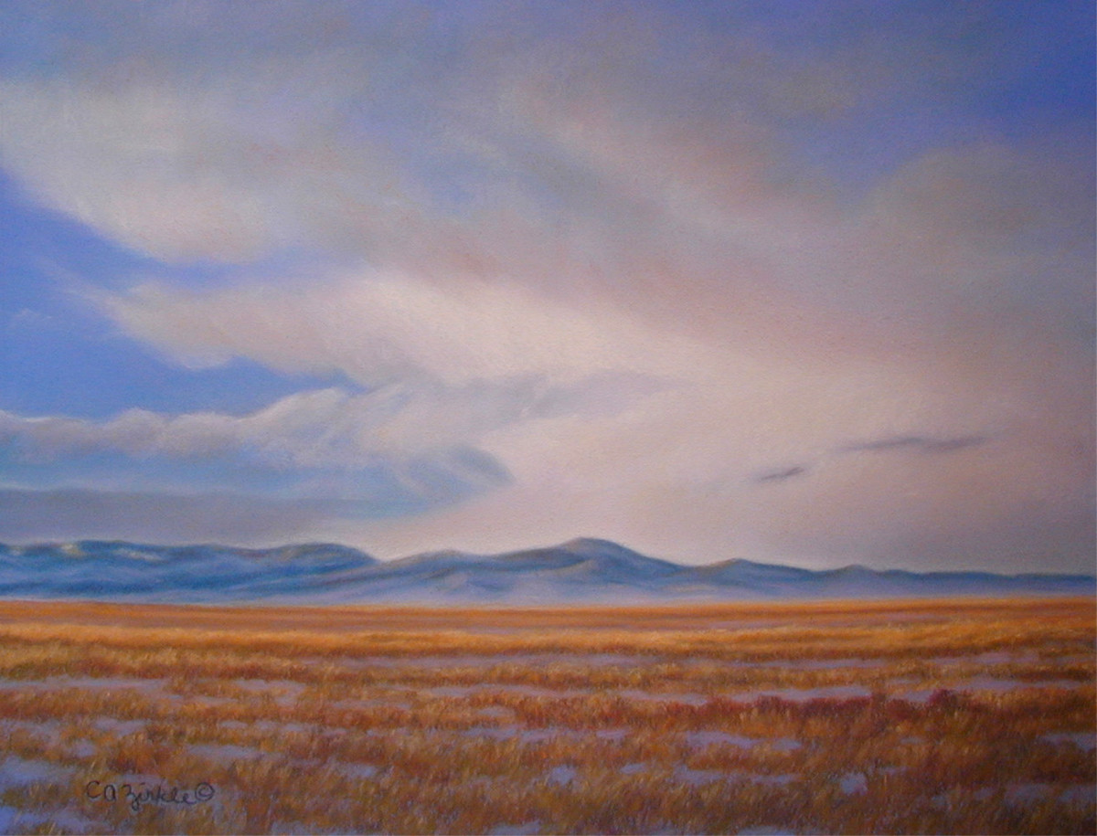 Snow on Hossfeld Hill by Carol Zirkle 