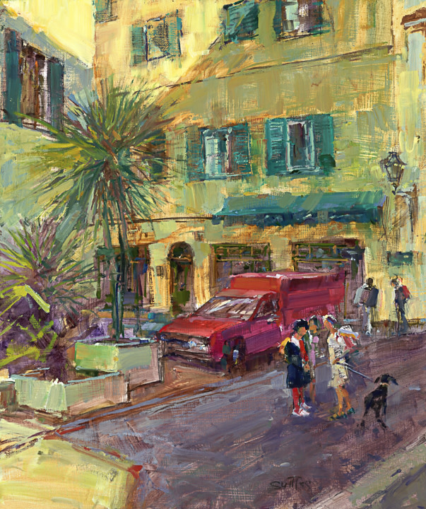 Schoolgirls, Provence by SUTTLES ART 