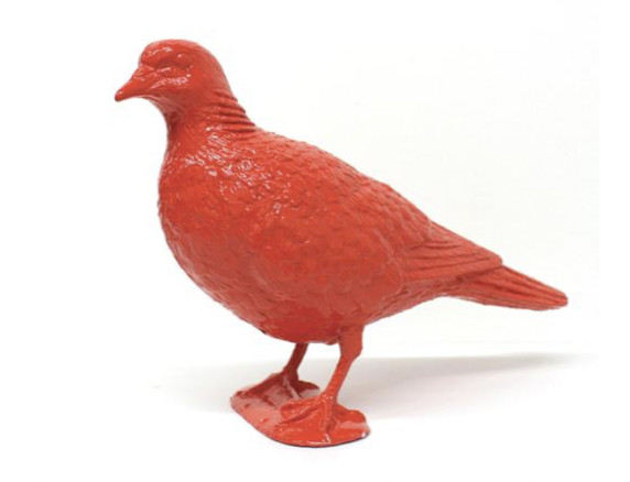 BELONGING (red pigeon upright) by Patrick Murphy 