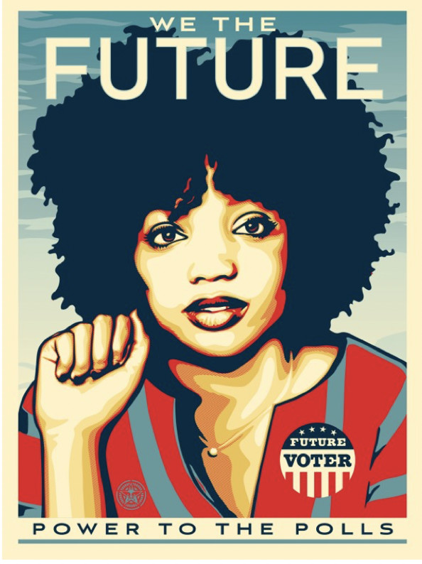 We the Future - Power to the Polls by Shepard  Fairey 