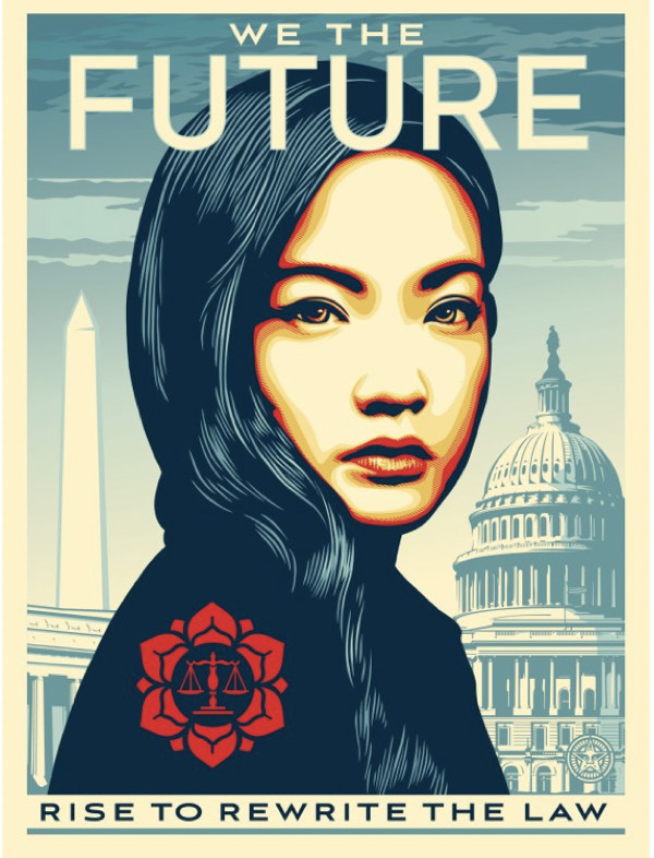 We The Future - Rise To Rewrite The Law by Shepard  Fairey 